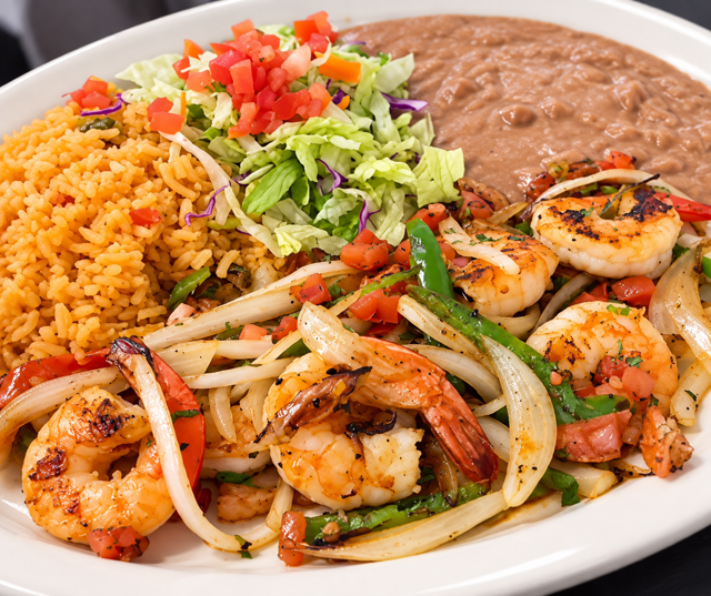 Shrimp a la Mexicana.