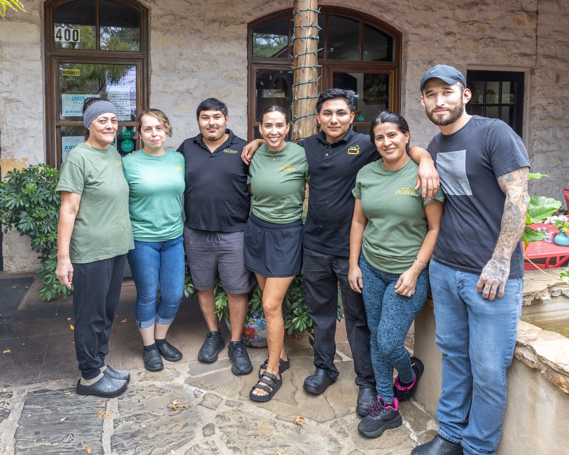 The Delgado family at work