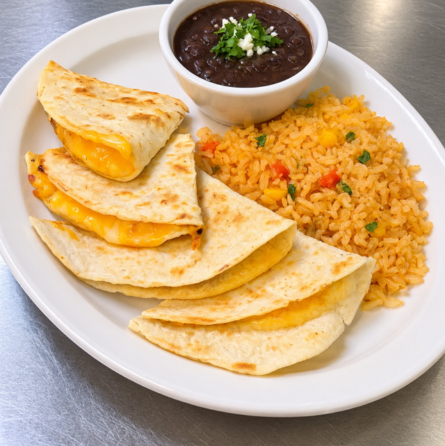 Kids Quesadilla Plate.