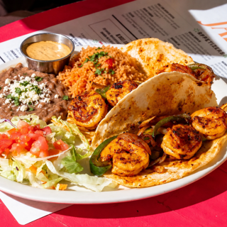 SHRIMP Tacos Plate