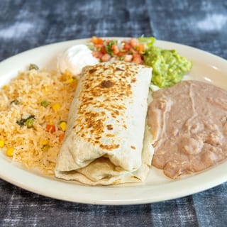 Bean & Cheese Burrito plate