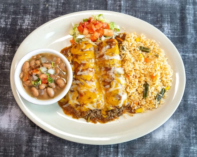 8. Beef Enchiladas.